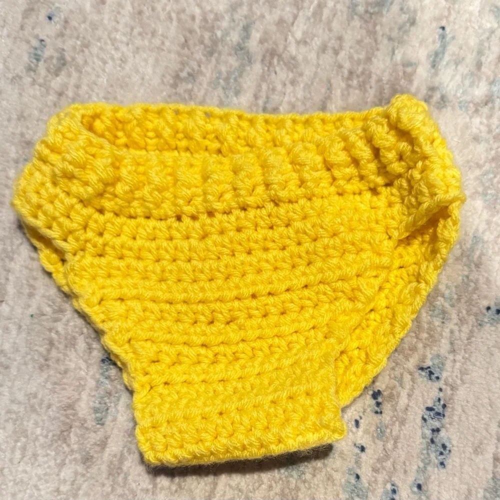 Handmade Crochet Baby Costume Set - Red and Yellow - Winnie the Pooh - Picture 5 of 5